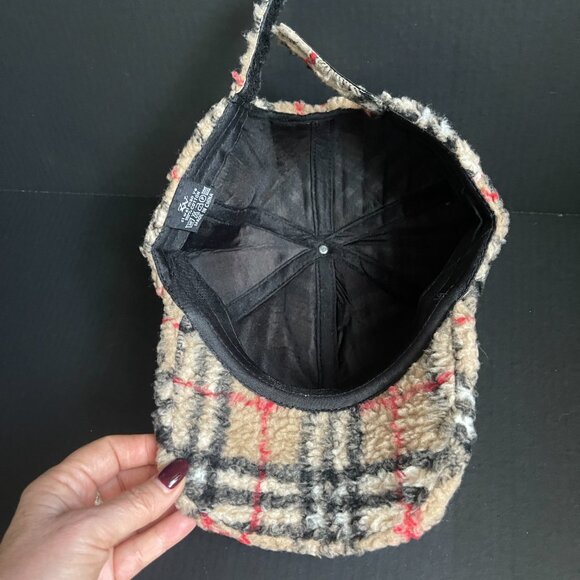 NWT British Style Retro Classic Plaid Baseball Cap hat